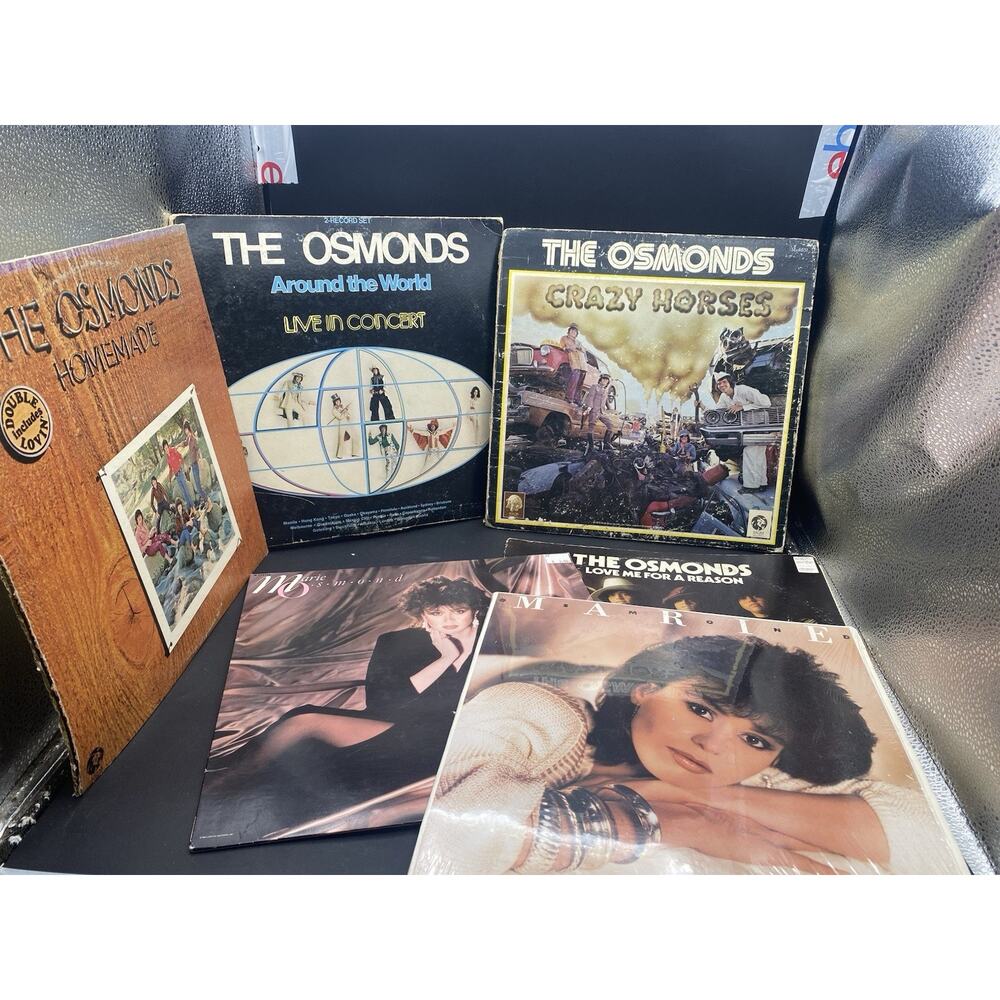 Lot of 6 The Osmonds / Marie Osmond Album Vinyl Records LP Read!!!!